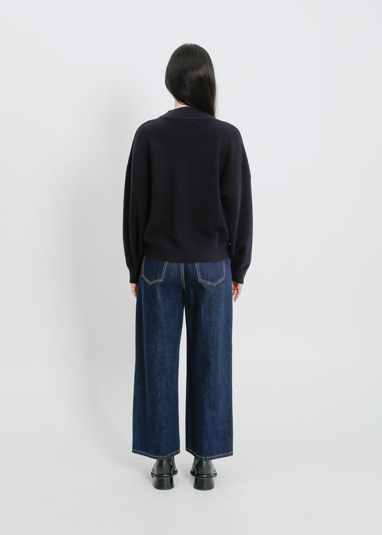 OWYN KNIT SWEAT / NAVY