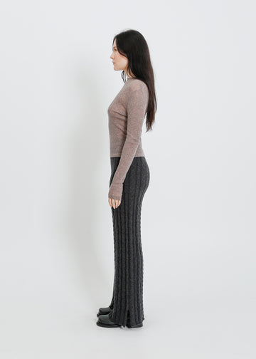 BASEL KNIT PANT / CHARCOAL