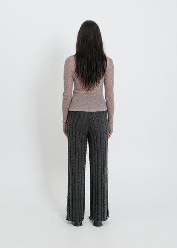 HARTFORD KNIT TOP / TAUPE MARLE