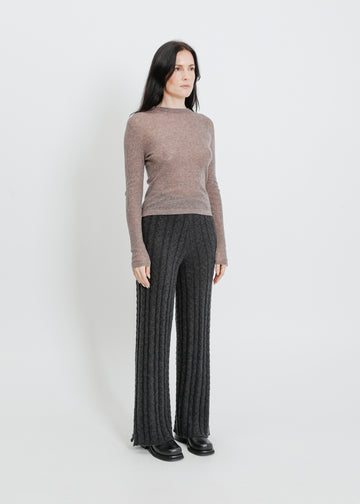 HARTFORD KNIT TOP / TAUPE MARLE