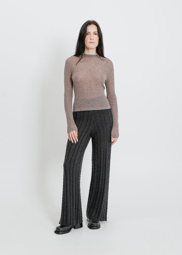 BASEL KNIT PANT / CHARCOAL