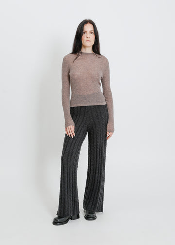 HARTFORD KNIT TOP / TAUPE MARLE