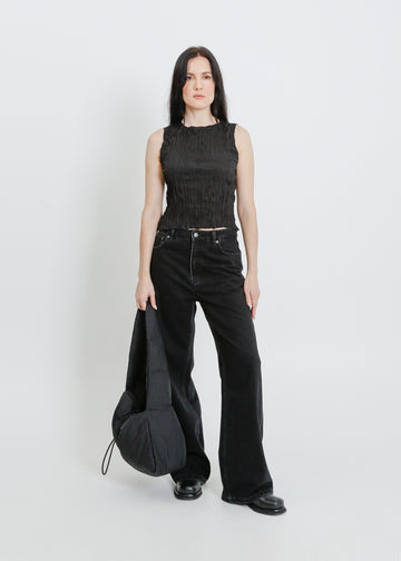 WESLEY PLEAT TANK / BLACK