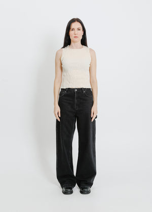 WESLEY PLEAT TANK / CREAM