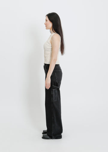 WESLEY PLEAT TANK / CREAM