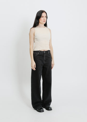 WESLEY PLEAT TANK / CREAM