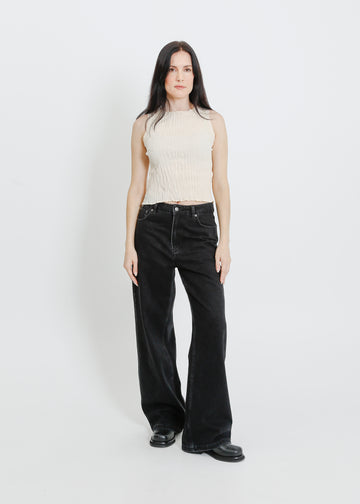 WESLEY PLEAT TANK / CREAM