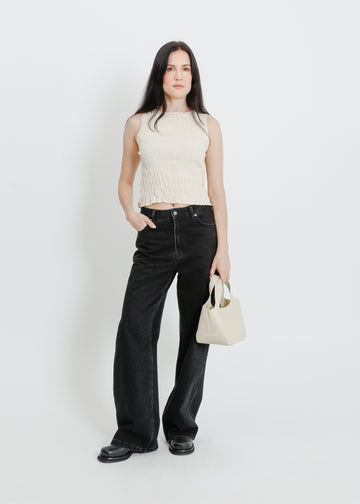 WESLEY PLEAT TANK / CREAM