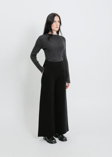 SERENA KNIT PANT / BLACK