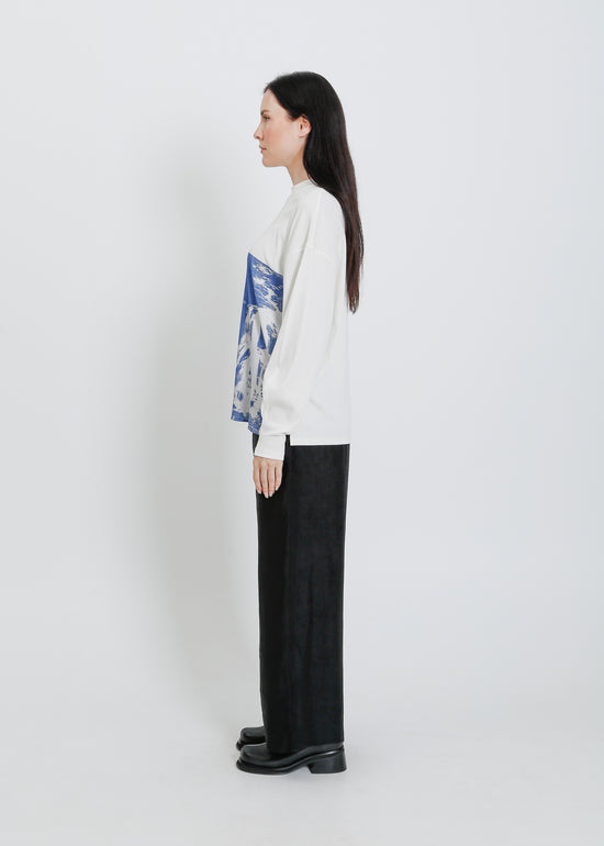 KINGSTON LONG SLEEVE TEE / WATERFALL PRINT