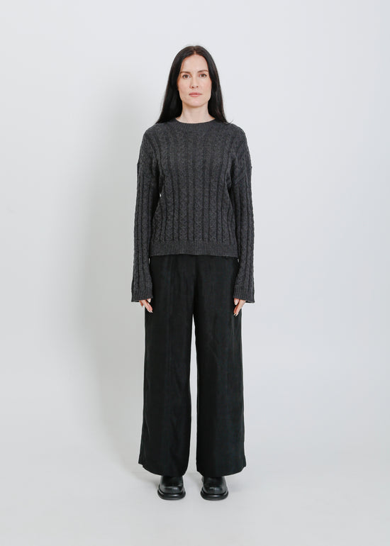 PENROSE KNIT SWEAT / CHARCOAL