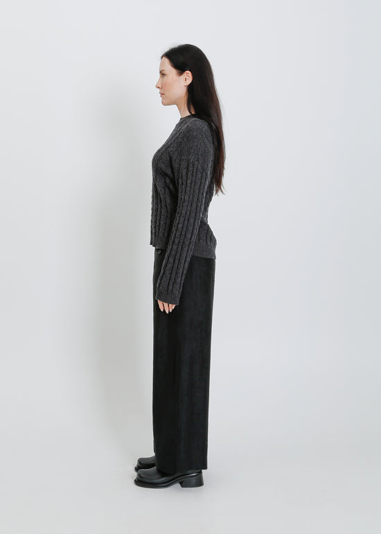 PENROSE KNIT SWEAT / CHARCOAL