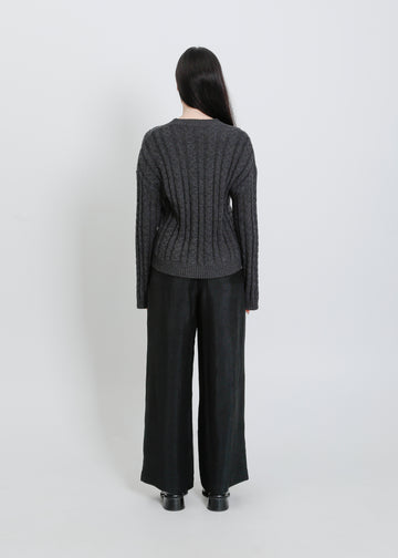 PENROSE KNIT SWEAT / CHARCOAL
