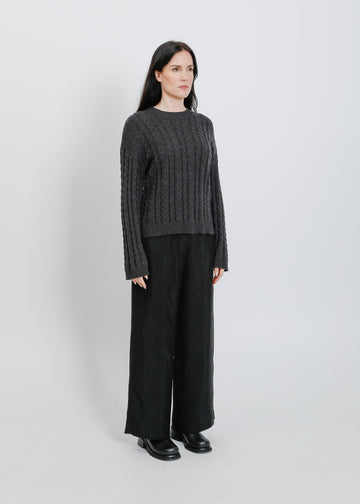 PENROSE KNIT SWEAT / CHARCOAL