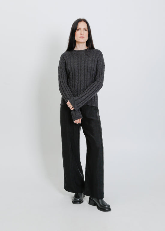 PENROSE KNIT SWEAT / CHARCOAL