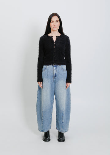 LILY KNIT CARDI / ONYX