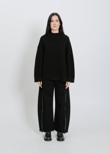 RUEBEN KNIT SWEAT / BLACK