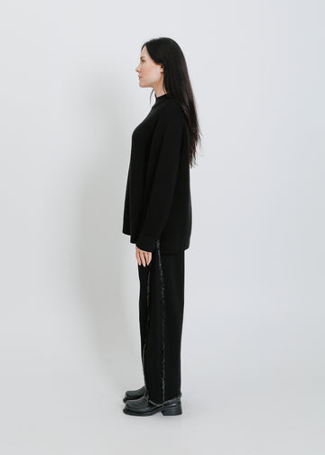 RUEBEN KNIT SWEAT / BLACK