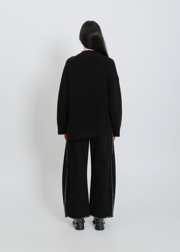 RUEBEN KNIT SWEAT / BLACK