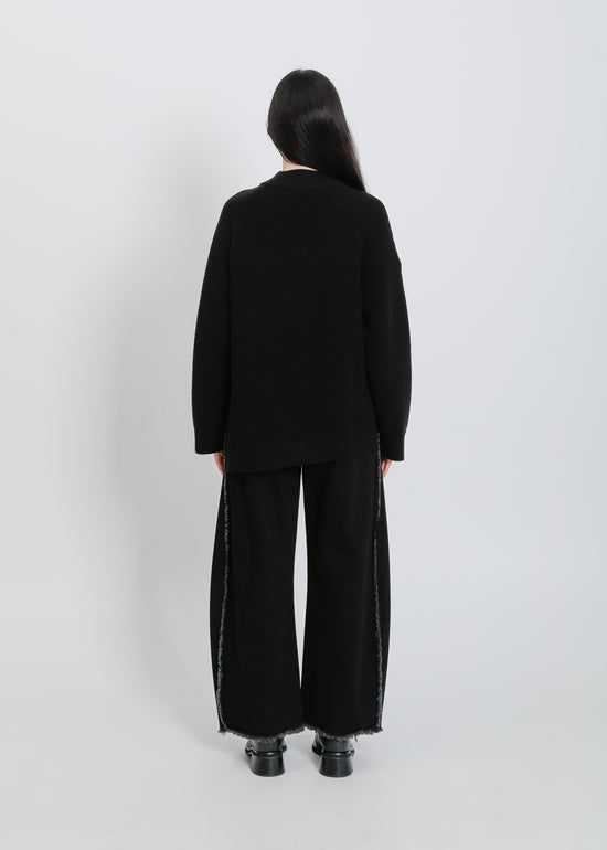 RUEBEN KNIT SWEAT / BLACK