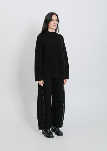 RUEBEN KNIT SWEAT / BLACK