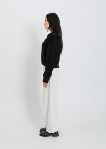 GRACIE KNIT CARDI / ONYX