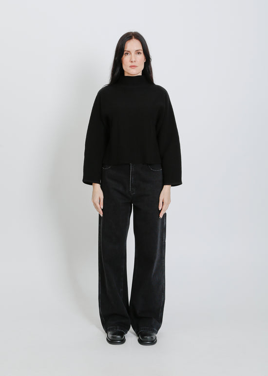 BONNIE KNIT SWEAT / BLACK