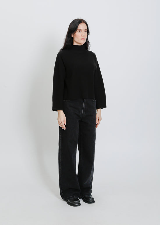 BONNIE KNIT SWEAT / BLACK