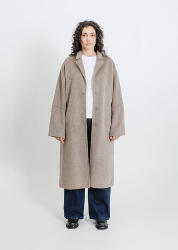 LEIGH COAT / TAUPE MARLE