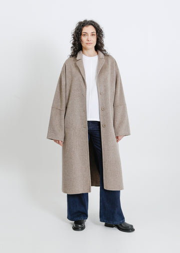 LEIGH COAT / TAUPE MARLE