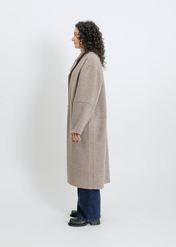 LEIGH COAT / TAUPE MARLE