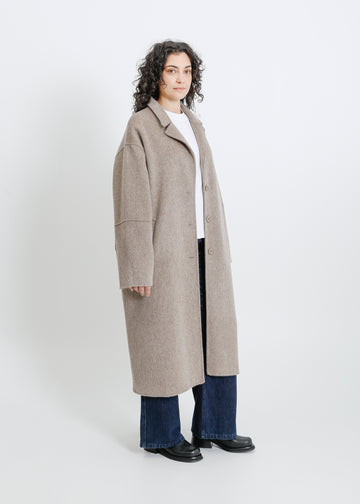LEIGH COAT / TAUPE MARLE