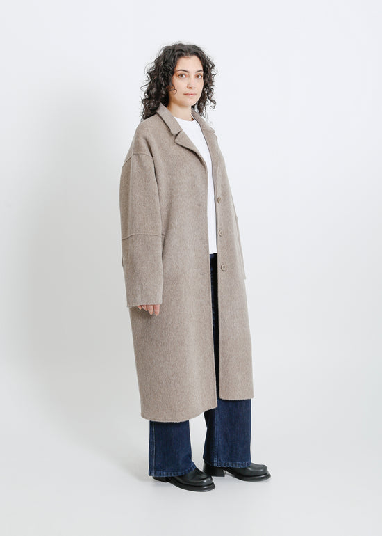 LEIGH COAT / TAUPE MARLE