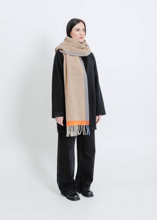 EMERSON SCARF / BEIGE-MULTI