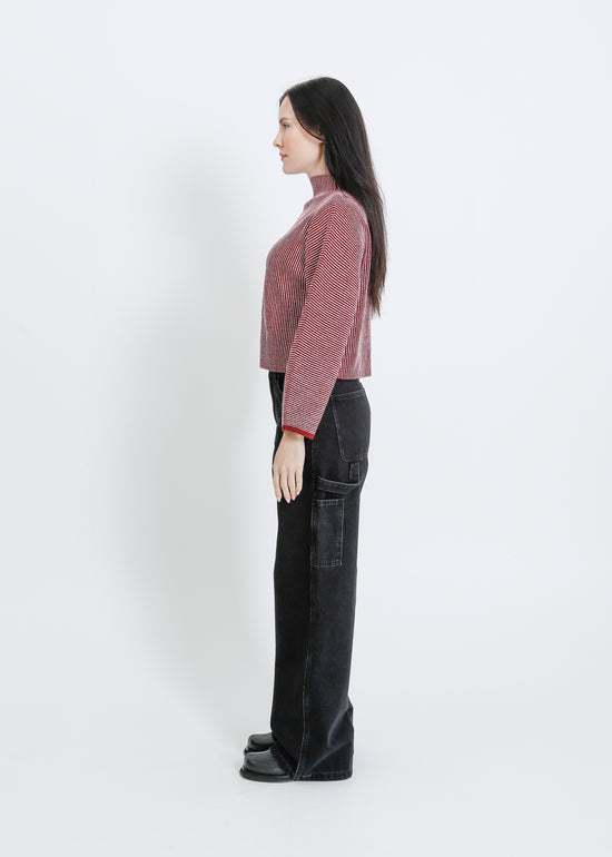 BONNIE KNIT SWEAT / SANGRIA-PINK