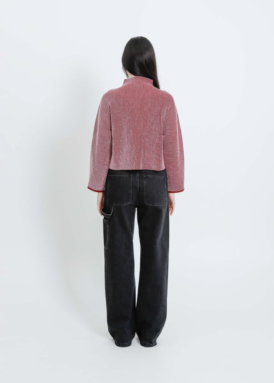 BONNIE KNIT SWEAT / SANGRIA-PINK