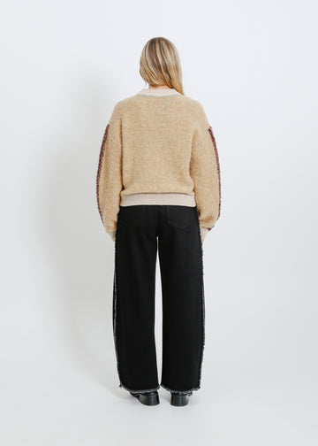 OAKLAND KNIT SWEAT / BEIGE