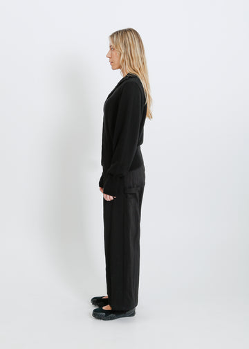 VALETTA KNIT CARDI / BLACK