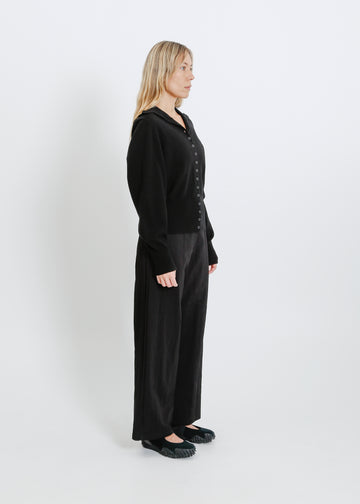 VALETTA KNIT CARDI / BLACK