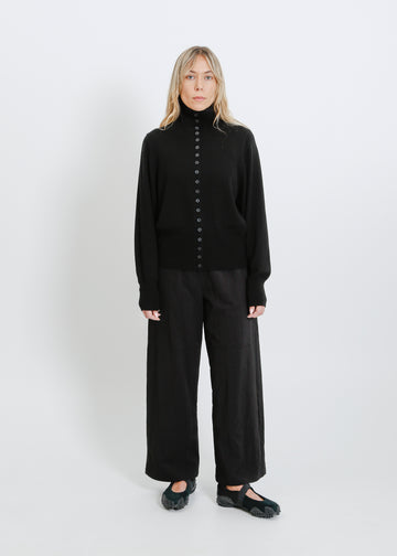 VALETTA KNIT CARDI / BLACK