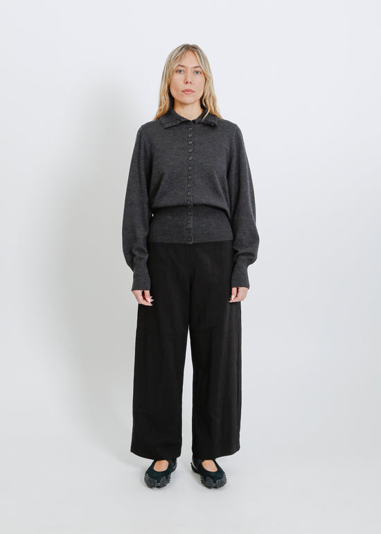 VALETTA KNIT CARDI / CHARCOAL