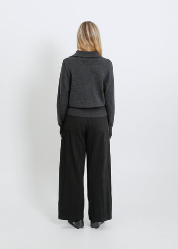 VALETTA KNIT CARDI / CHARCOAL
