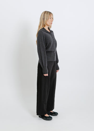 VALETTA KNIT CARDI / CHARCOAL