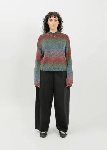 Myles Knit Sweat / Black Multi Gradient