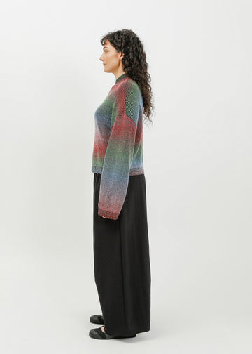 Myles Knit Sweat / Black Multi Gradient