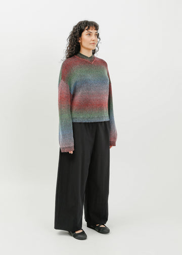 Myles Knit Sweat / Black Multi Gradient
