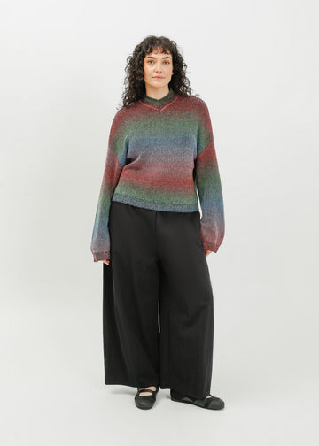 Myles Knit Sweat / Black Multi Gradient