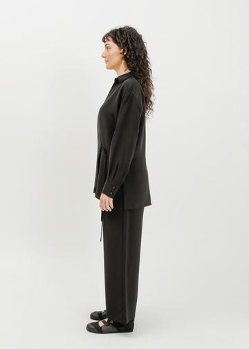 Selda Wrap Shirt / Black