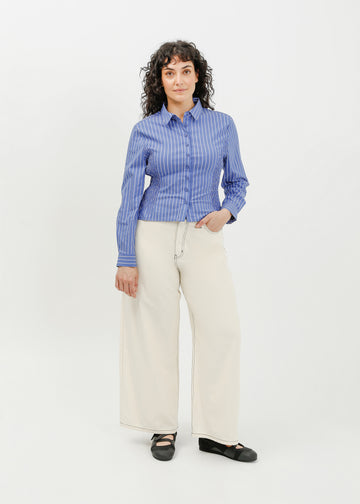 Tonya Shirt / Blue-White