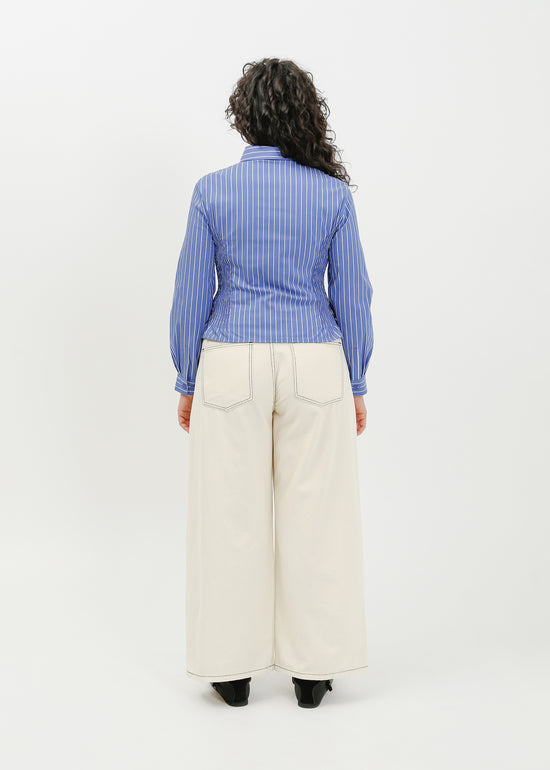 Tonya Shirt / Blue-White